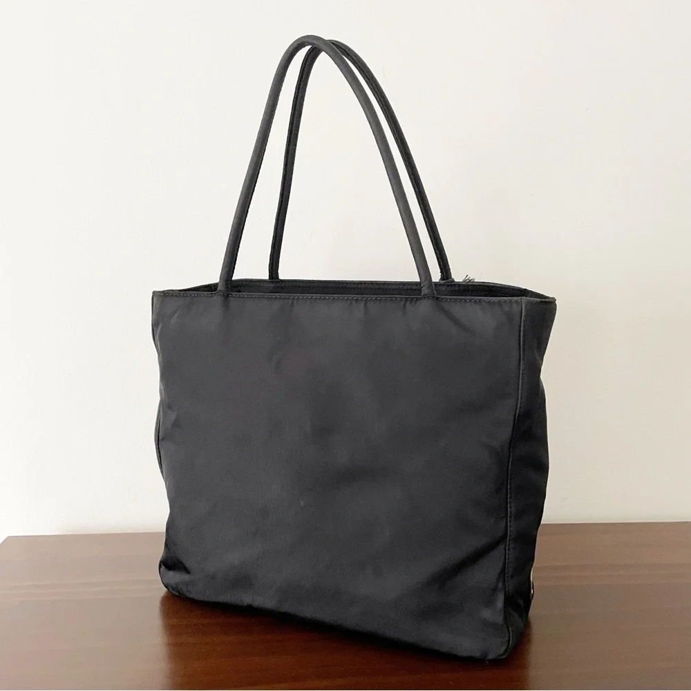 Prada 1999 black Tessuto nylon metro small tote bag vintage rare - Picture 4 of 11